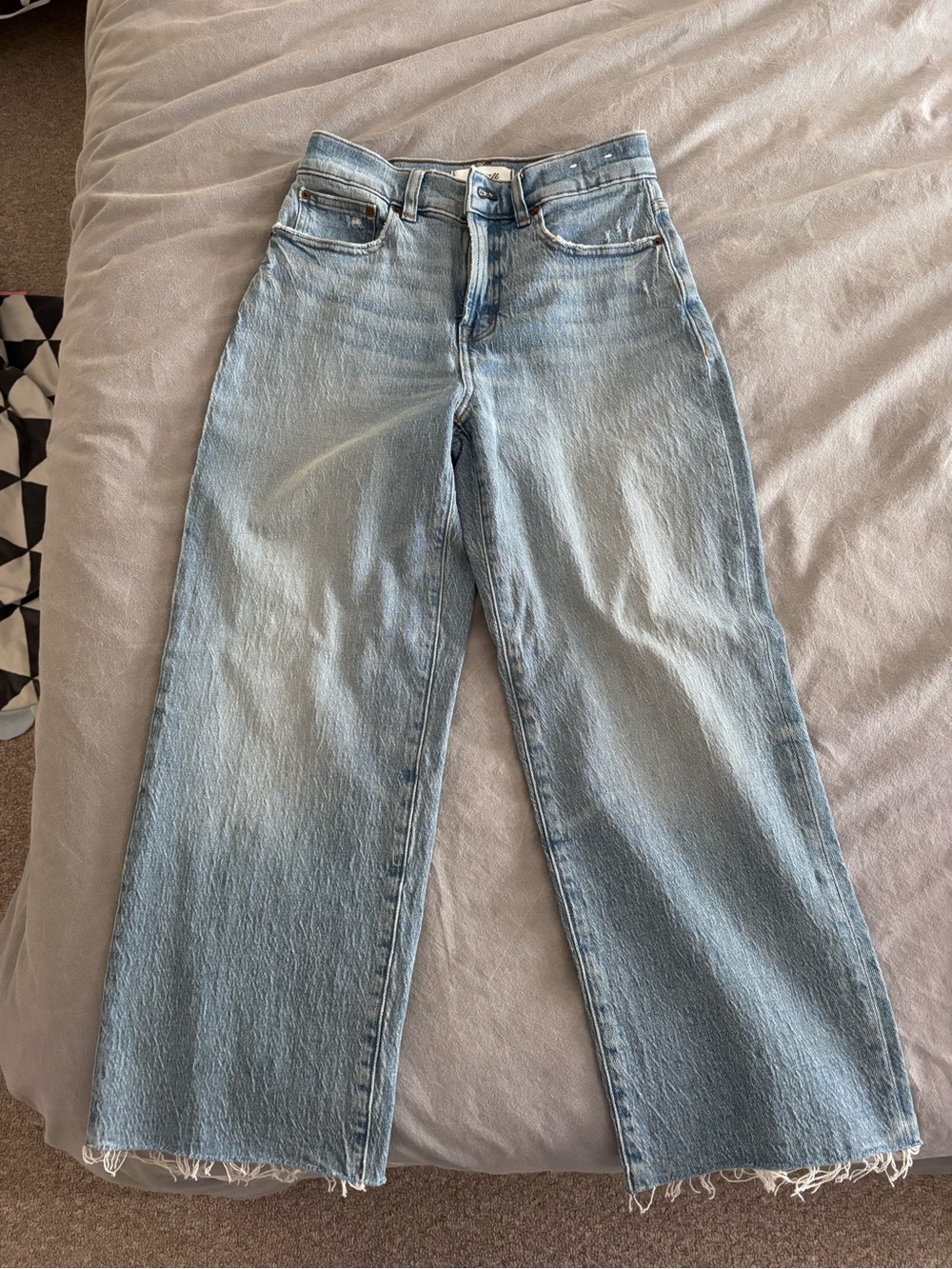 Madewell The Perfect Vintage Wide Leg Crop Jeans